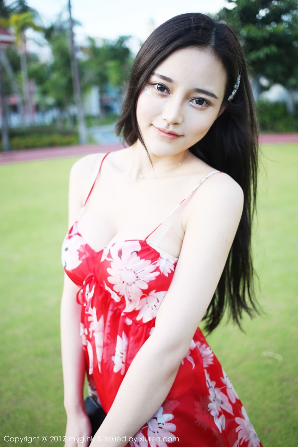 Tang Qier red dress bohemian small fresh